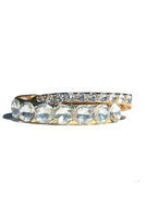 Crystal Glass Dual Cuff Bracelet Set with Rhinestones - 2 Cuff Bracelets - Verdant Jewelers